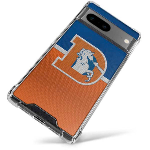 NFL Denver Broncos Vintage Google Pixel 7a Clear Case